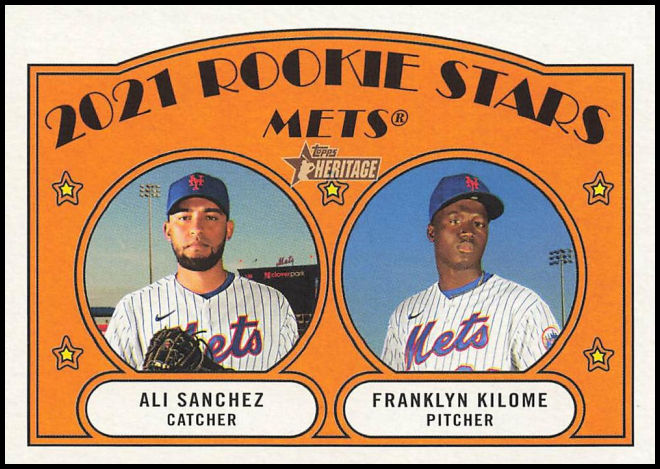 155 Mets 2021 Rookie Stars (Ali Sanchez Franklyn Kilome) RS, RC